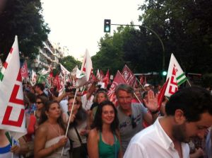 Demonstration der UGT und CCOO in Marbella