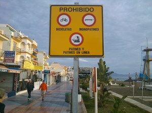 Verbotsschild Do not skate